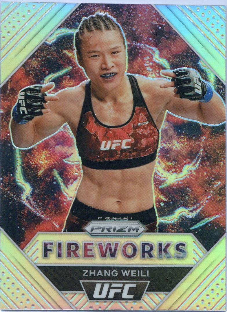 Zhang Weili 2021 Panini Prizm UFC Fireworks #15 Silver