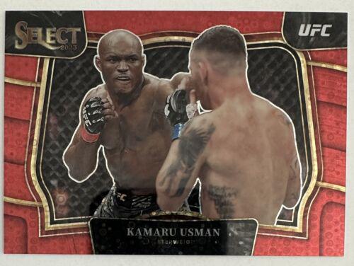 Kamaru Usman 2023 Panini Select UFC Octagonside #291 Red Disco