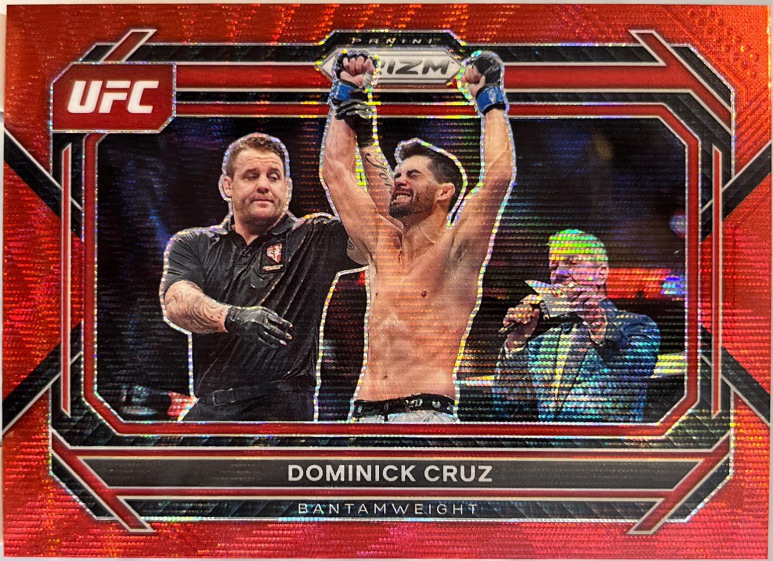 Dominick Cruz 2023 Panini Prizm UFC Base #90 Ruby Wave