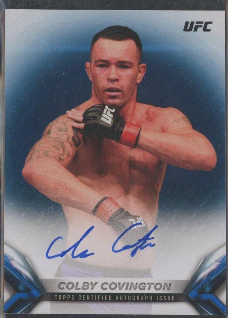Colby Covington 2018 Topps UFC Knockout Knockoutautographs #KA-CC Blue
