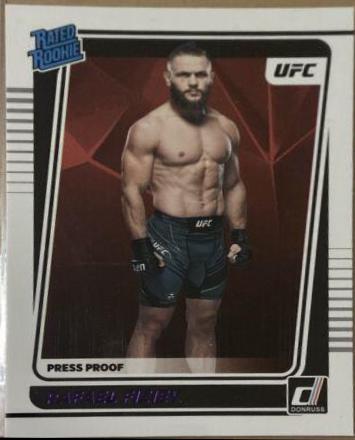 Rafael Fiziev 2022 Panini Donruss UFC Base #212 Press Proof Purple