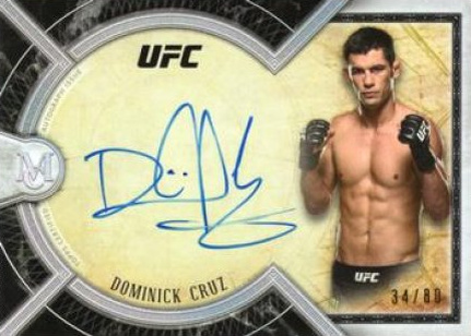 Dominick Cruz 2018 Topps UFC Museum Collection Museum Autographs #MA-DCR Gold
