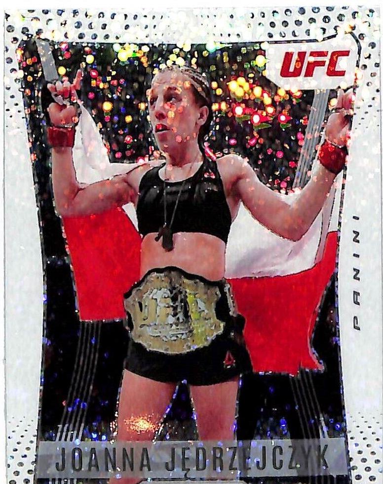 Joanna Jędrzejczyk 2022 Panini Prizm UFC Prizm Flashback #13 White Sparkle