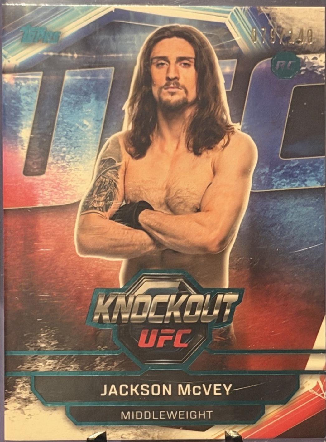 Jackson McVey 2026 Topps Knockout UFC Base #39 Teal