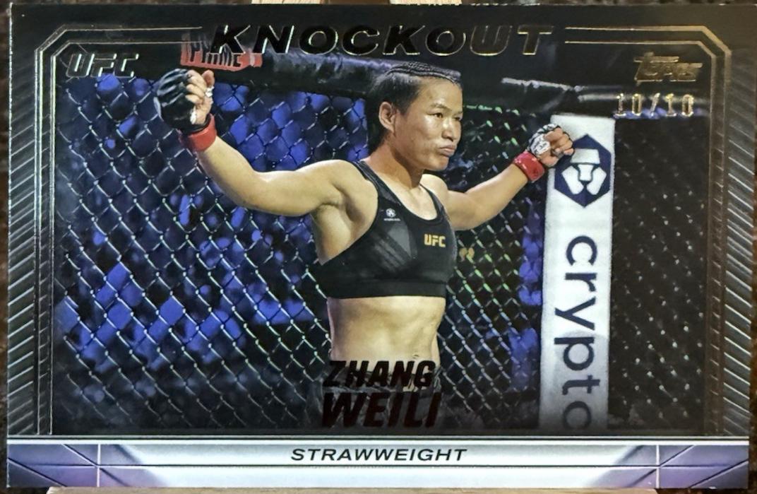 Zhang Weili 2024 Topps Knockout UFC Base #86 Black