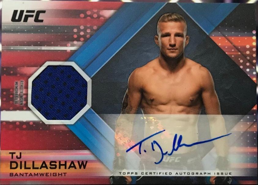 TJ Dillashaw 2019 Topps UFC Knockout Knockout Autographs #KA-TD Blue
