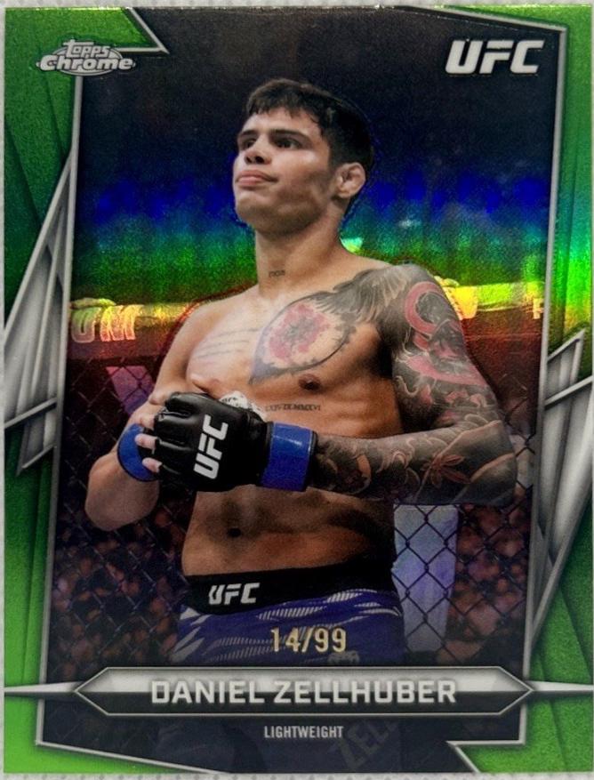 Daniel Zellhuber 2026 Topps Chrome UFC Base #192 Green Refractor