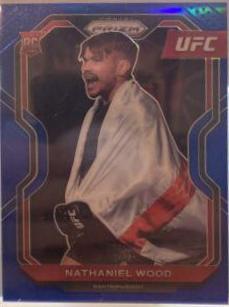 Nathaniel Wood 2021 Panini Prizm UFC Base #39 Blue