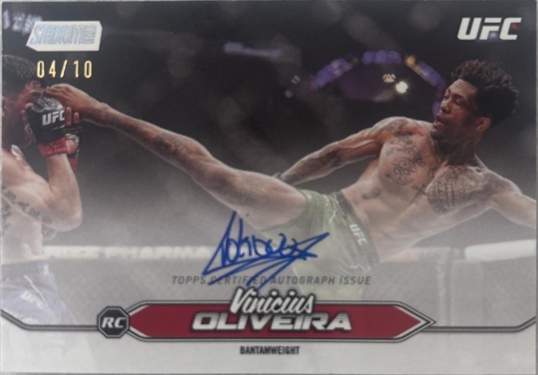 Vinicius Oliveira 2025 Topps Stadium Club UFC Base Autographs #BCA-VOA Rainbow