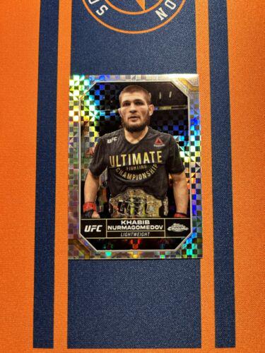 Khabib Nurmagomedov 2024 Topps Chrome UFC Base #112 X-Fractor