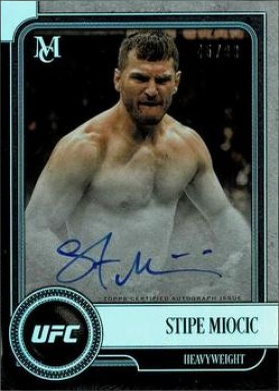 Stipe Miocic 2019 Topps UFC Museum Collection Museum Autographs #MA-SM Gold