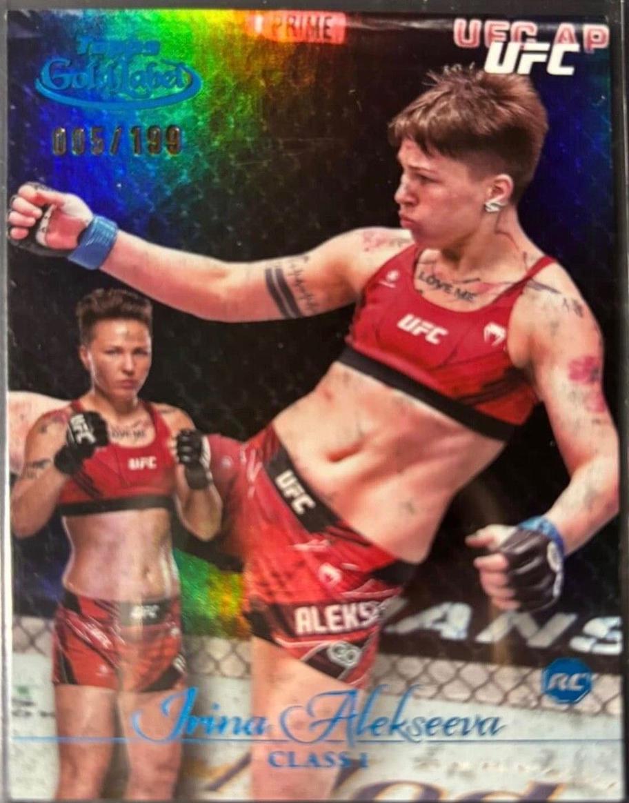 Irina Alekseeva 2024 Topps Gold Label UFC Base Class I #43 Blue