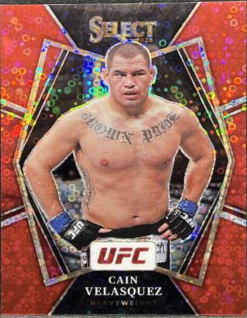 Cain Velasquez 2022 Panini Select UFC Premier Level #158 Red Disco