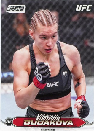 Viktoriia Dudakova 2025 Topps Stadium Club UFC Base #124 First Day Issue