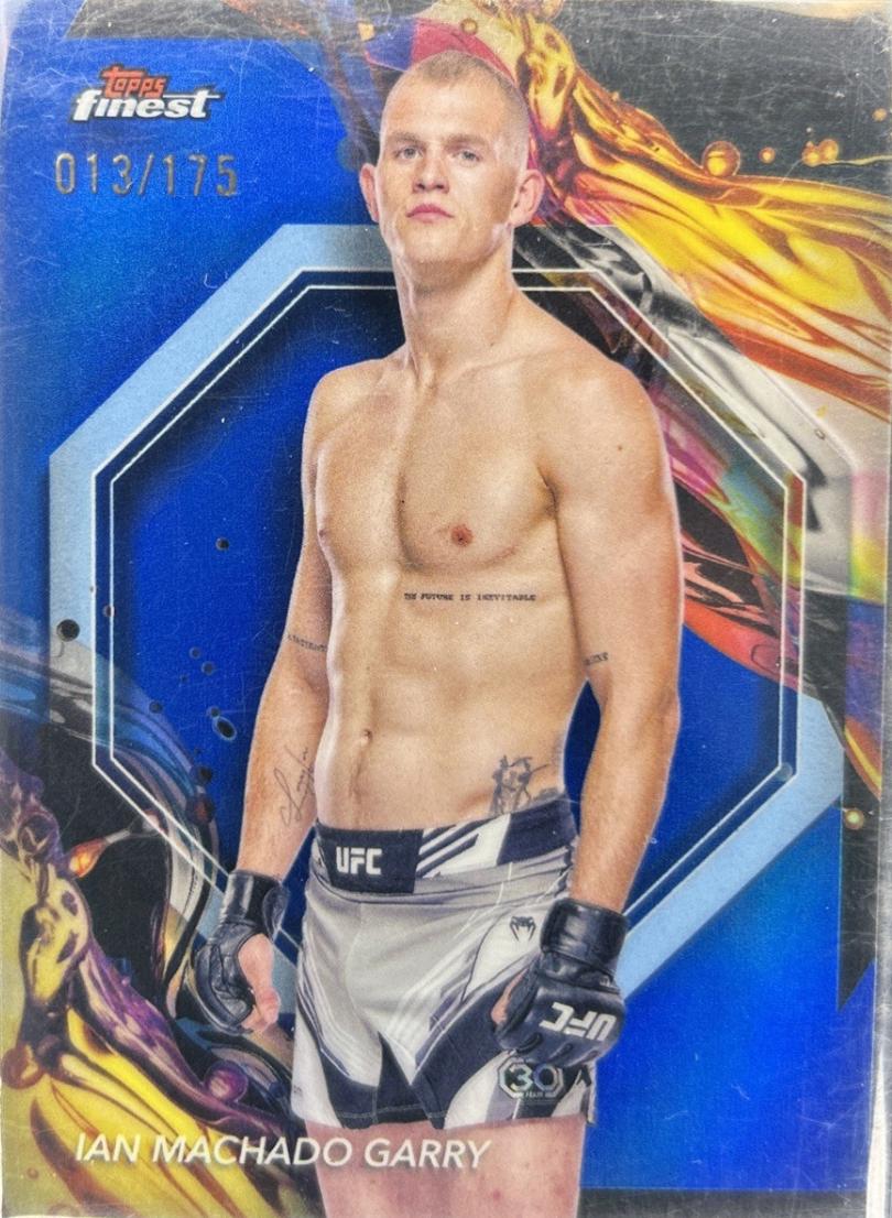 Ian Machado Garry 2024 Topps Finest UFC Base Uncommon #153 Blue Refractor