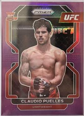 Claudio Puelles 2022 Panini Prizm UFC Base #111 Purple