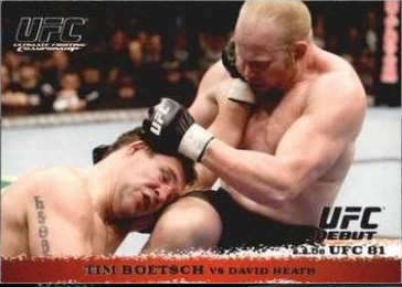 Tim Boetsch / David Heath 2009 Topps UFC Round 1 Base #80 Red