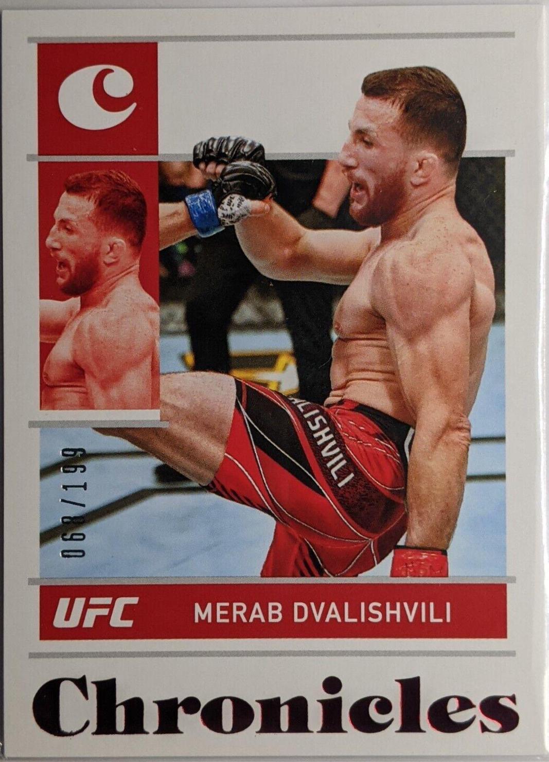 Merab Dvalishvili 2022 Panini Chronicles UFC Base Chronicles #10 Red