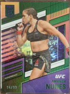 Amanda Nunes 2022 Panini Chronicles UFC Base Elite #245 Green