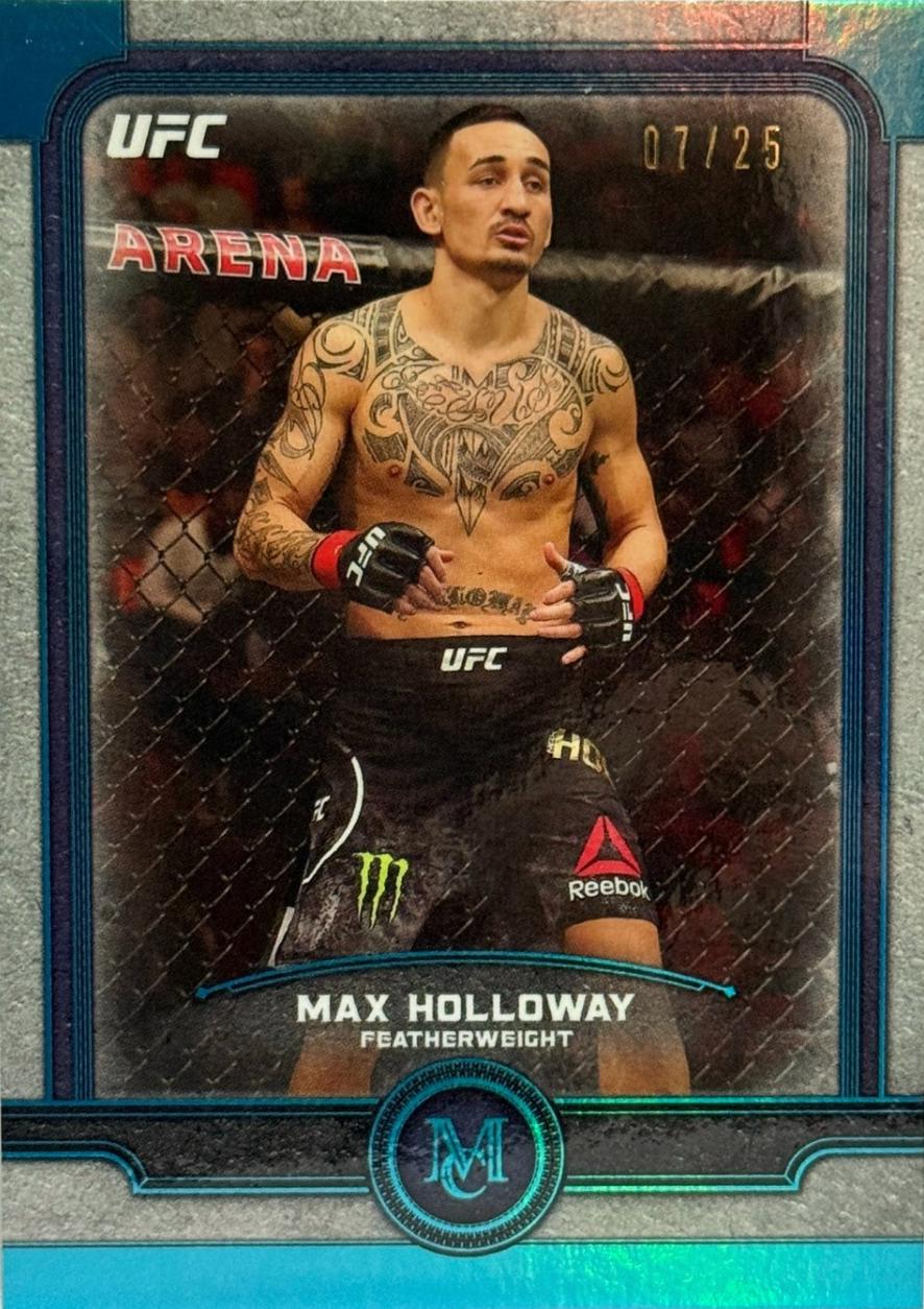 Max Holloway 2019 Topps UFC Museum Collection Base #7 Sapphire