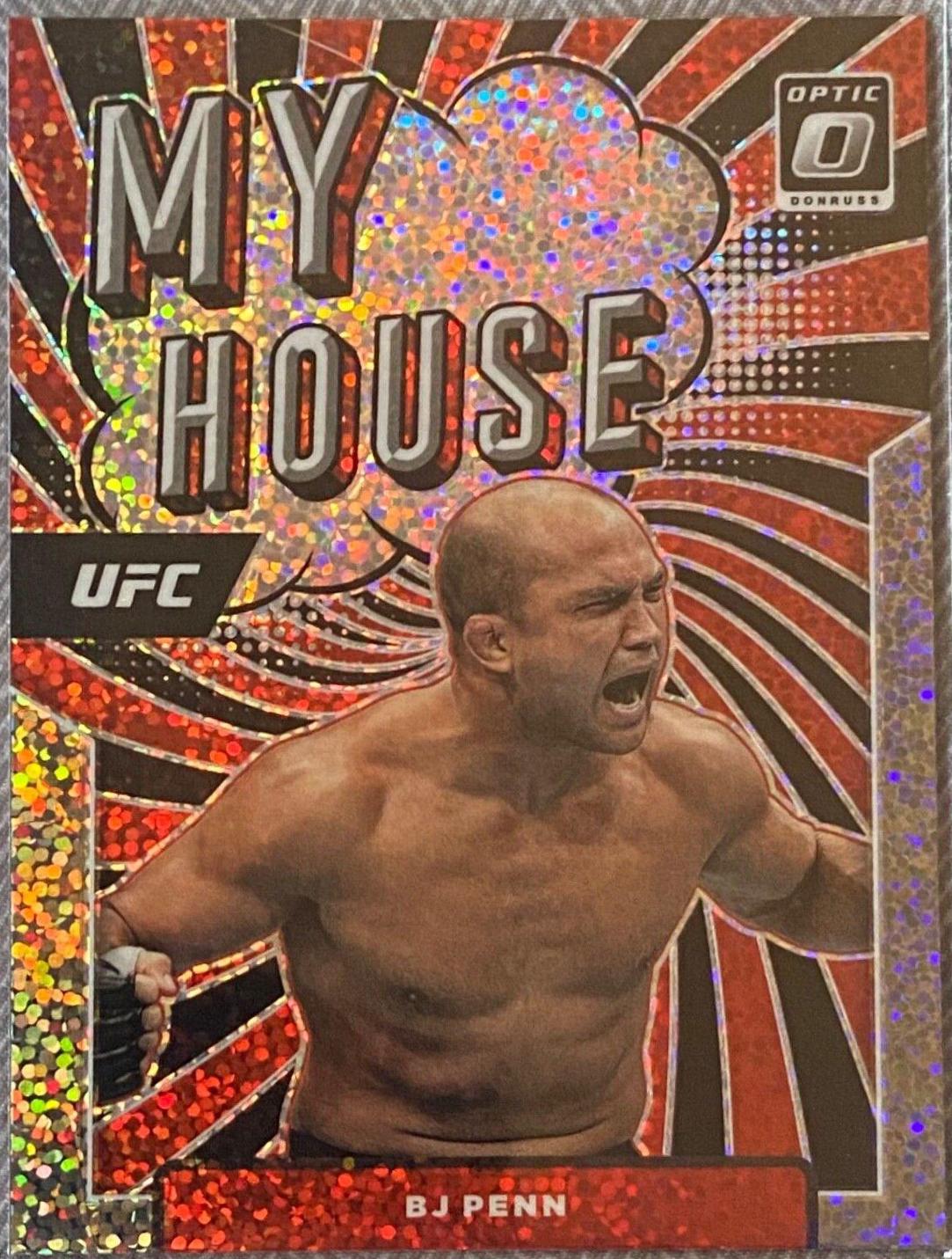 BJ Penn 2022 Panini Donruss Optic UFC My House #17 White Sparkle