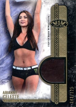 Arianny Celeste 2017 Topps UFC Knockout Tier One Relics #T1R-AC Blue