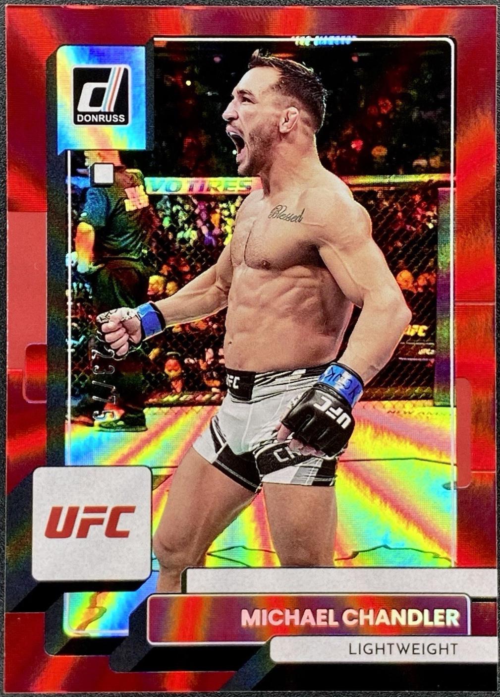 Michael Chandler 2023 Panini Donruss UFC Base #175 Red Laser