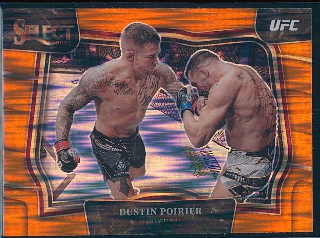 Dustin Poirier 2023 Panini Select UFC Octagonside #272 Orange Flash