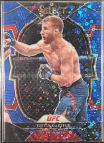 Justin Gaethje 2023 Panini Select UFC Concourse #47 Blue Disco