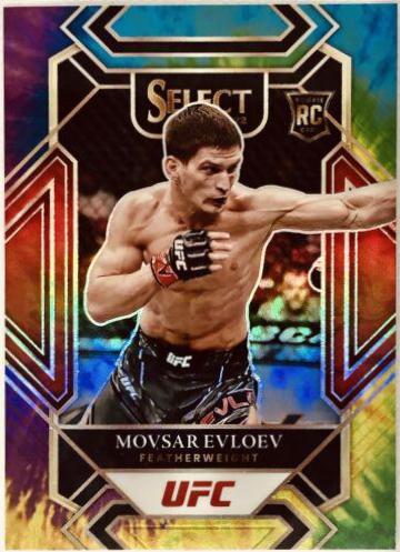 Movsar Evloev 2022 Panini Select UFC Mezzanine #360 Tie Dye