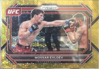 Movsar Evloev 2023 Panini Prizm UFC Base #29 Gold
