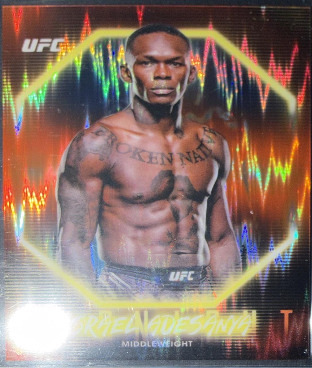 Israel Adesanya 2025 Topps Midnight UFC Base #47 Dusk