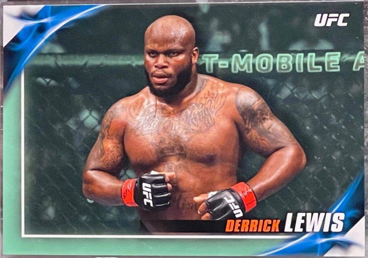 Derrick Lewis 2019 Topps UFC Knockout Base #68 Green
