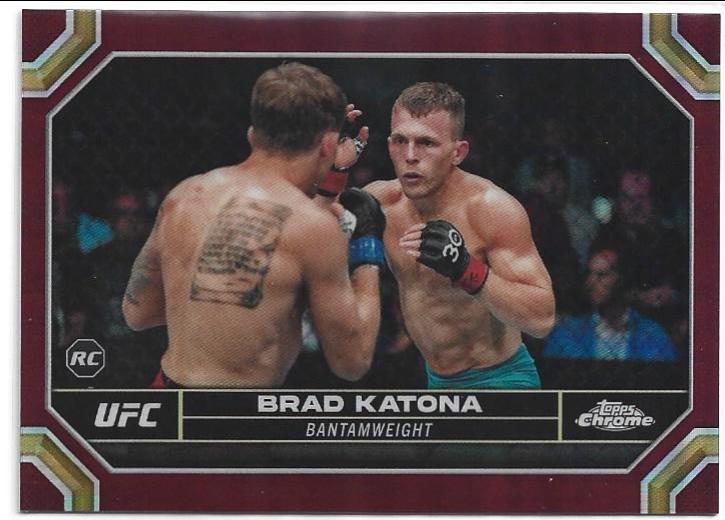Brad Katona 2024 Topps Chrome UFC Base #1 Magenta Refractor