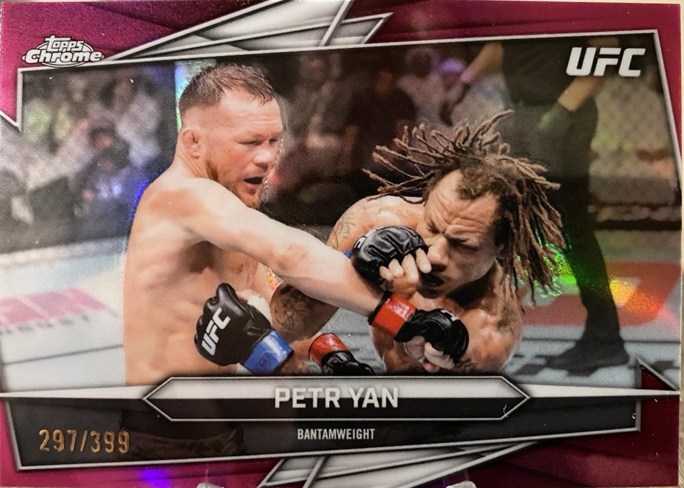 Petr Yan 2026 Topps Chrome UFC Base #53 Magenta Refractor