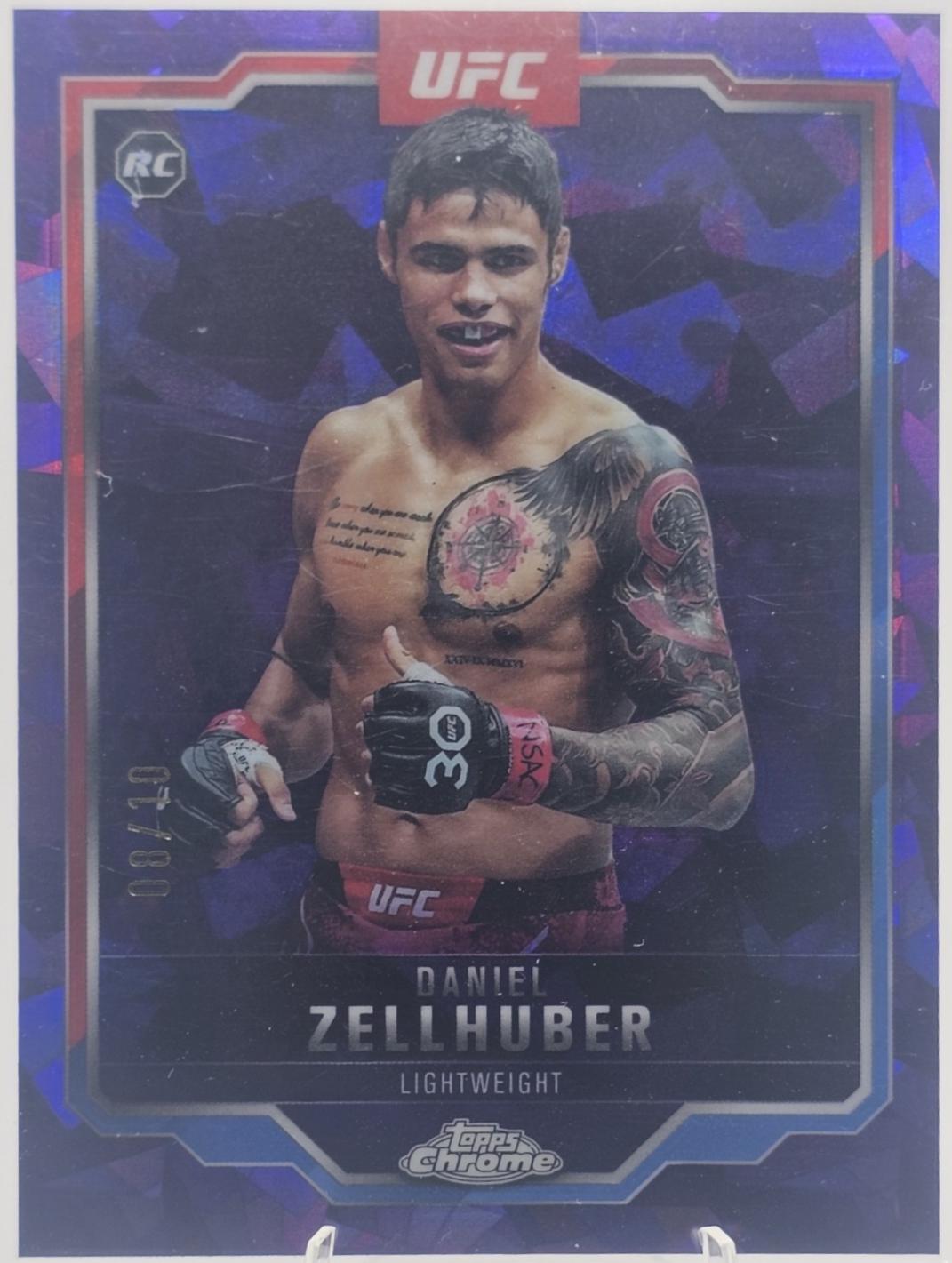 Daniel Zellhuber 2025 Topps Chrome Sapphire UFC Base Sapphire #189 Padparadscha Sapphire