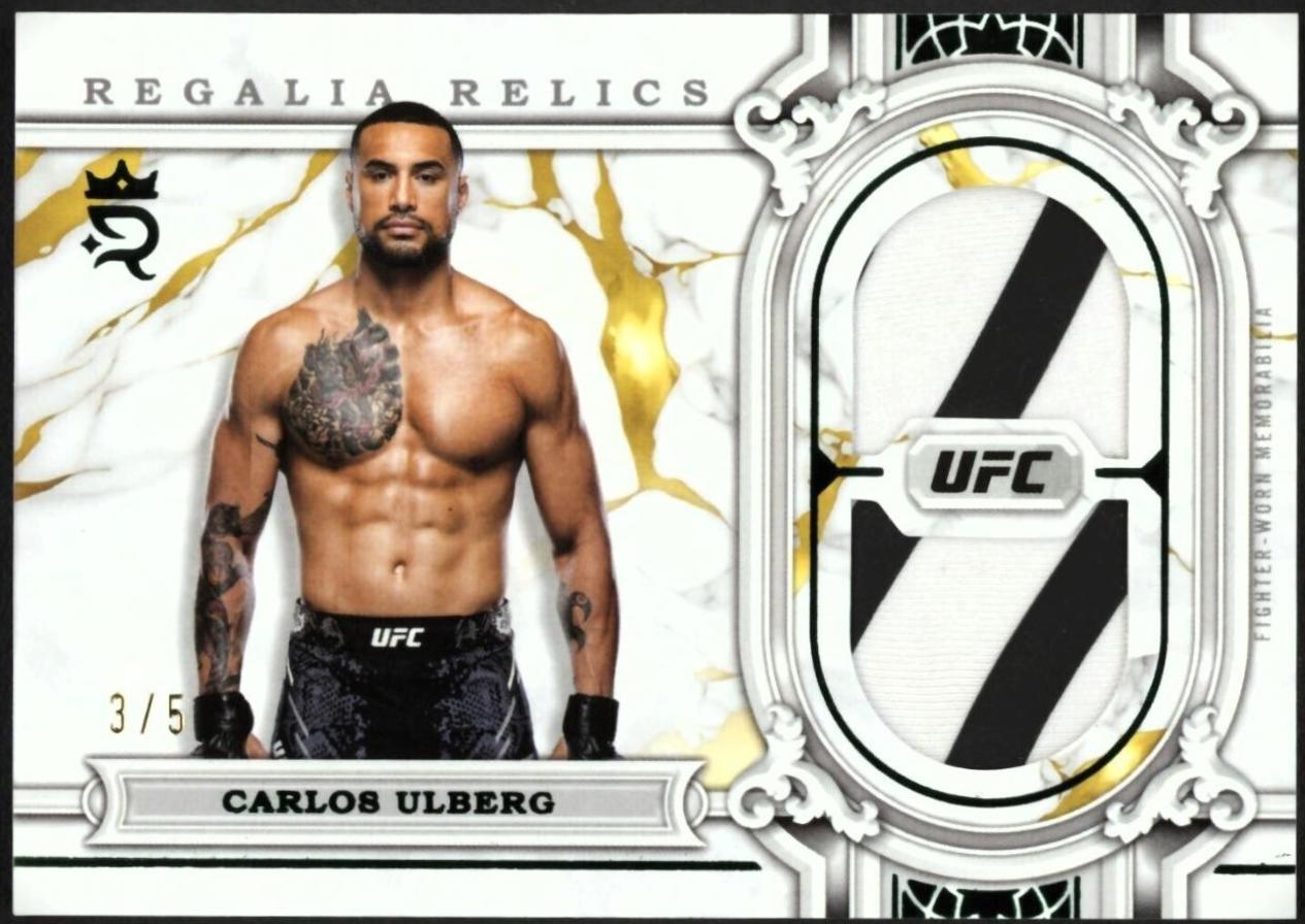 Carlos Ulberg 2024 Topps Royalty UFC Regalia Relics #RAR-55 Green