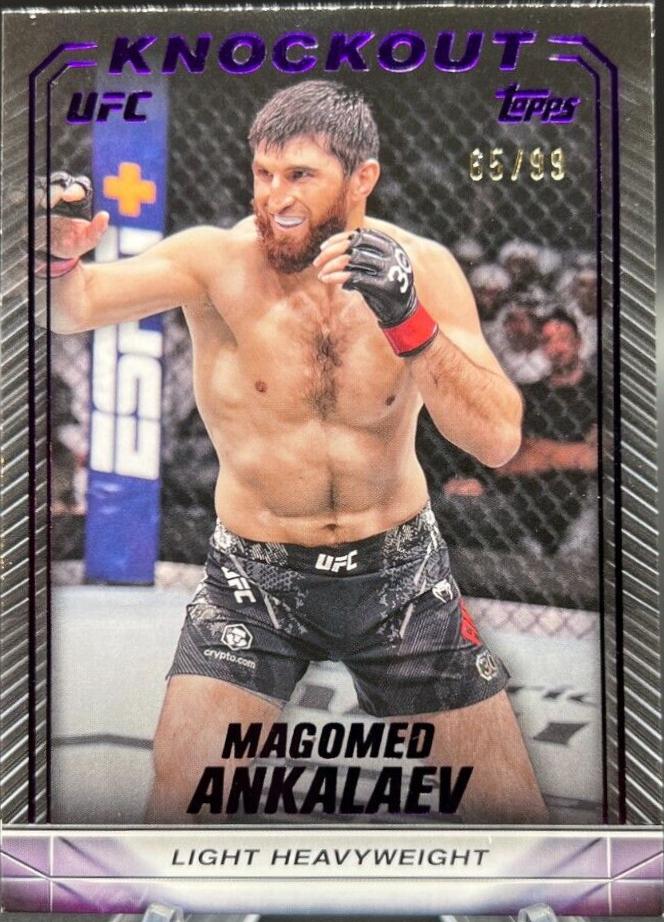Magomed Ankalaev 2024 Topps Knockout UFC Base #55 Purple