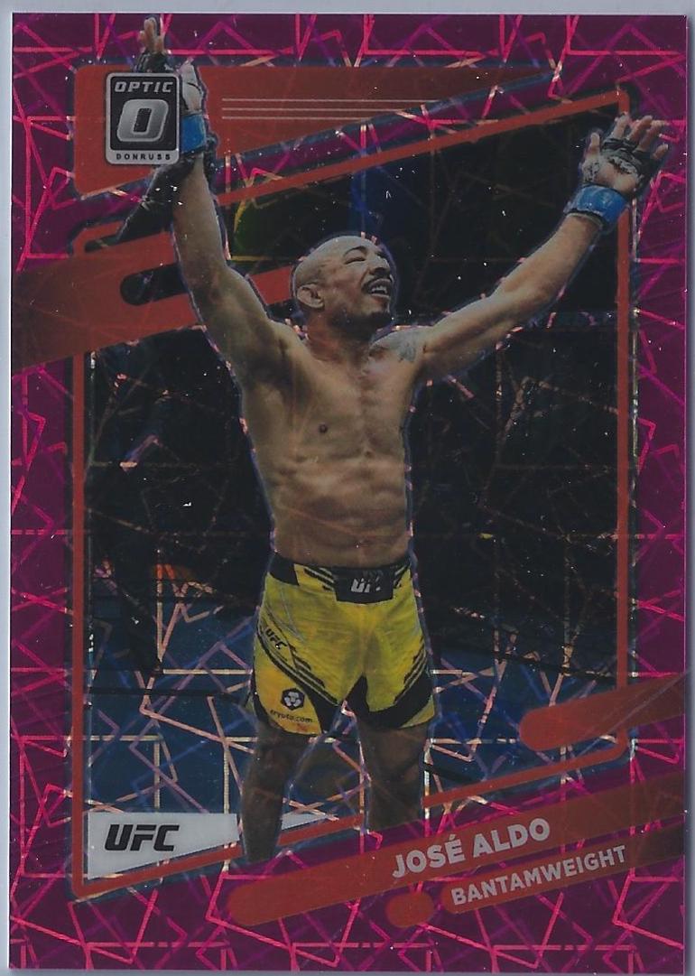 José Aldo 2022 Panini Donruss Optic UFC Base #94 Pink Velocity