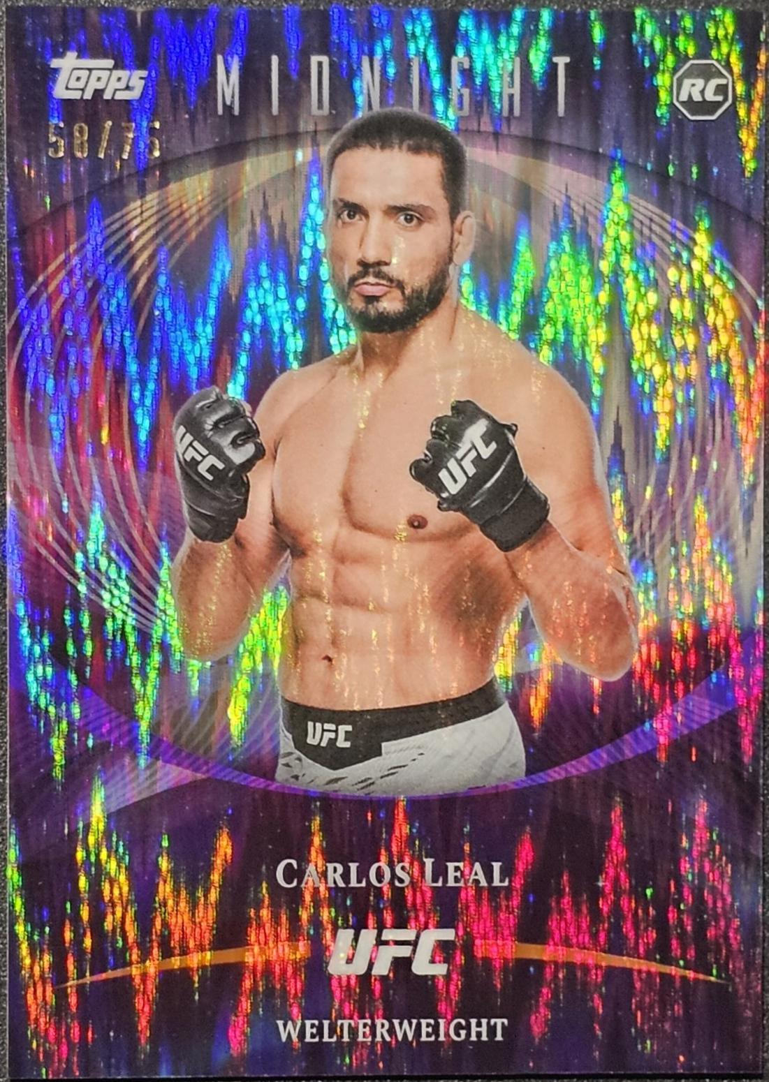 Carlos Leal 2026 Topps Midnight UFC Base #9 Dusk