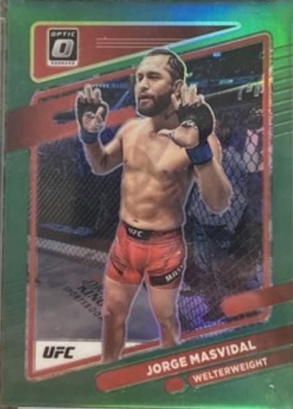 Jorge Masvidal 2022 Panini Donruss Optic UFC Base #79 Green