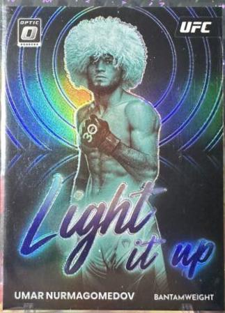 Umar Nurmagomedov 2023 Panini Donruss Optic UFC Light It Up #18 Purple
