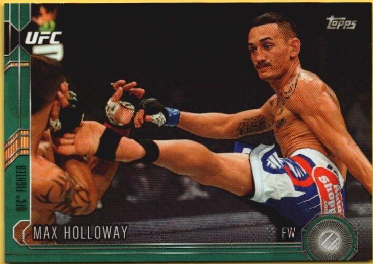 Max Holloway 2015 Topps UFC Chronicles Base #153 Green