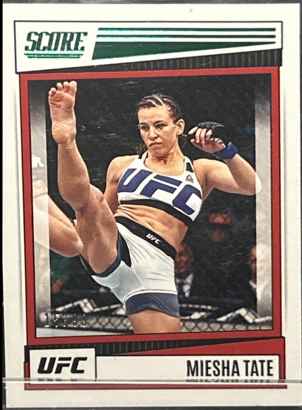 Miesha Tate 2022 Panini Chronicles UFC Base Score #197 Green
