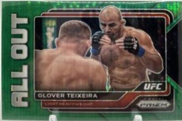 Glover Teixeira 2023 Panini Prizm UFC All Out #30 Green Pulsar