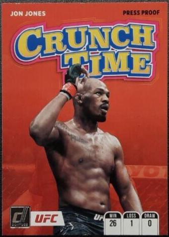 Jon Jones 2022 Panini Donruss UFC Crunch Time #19 Press Proof