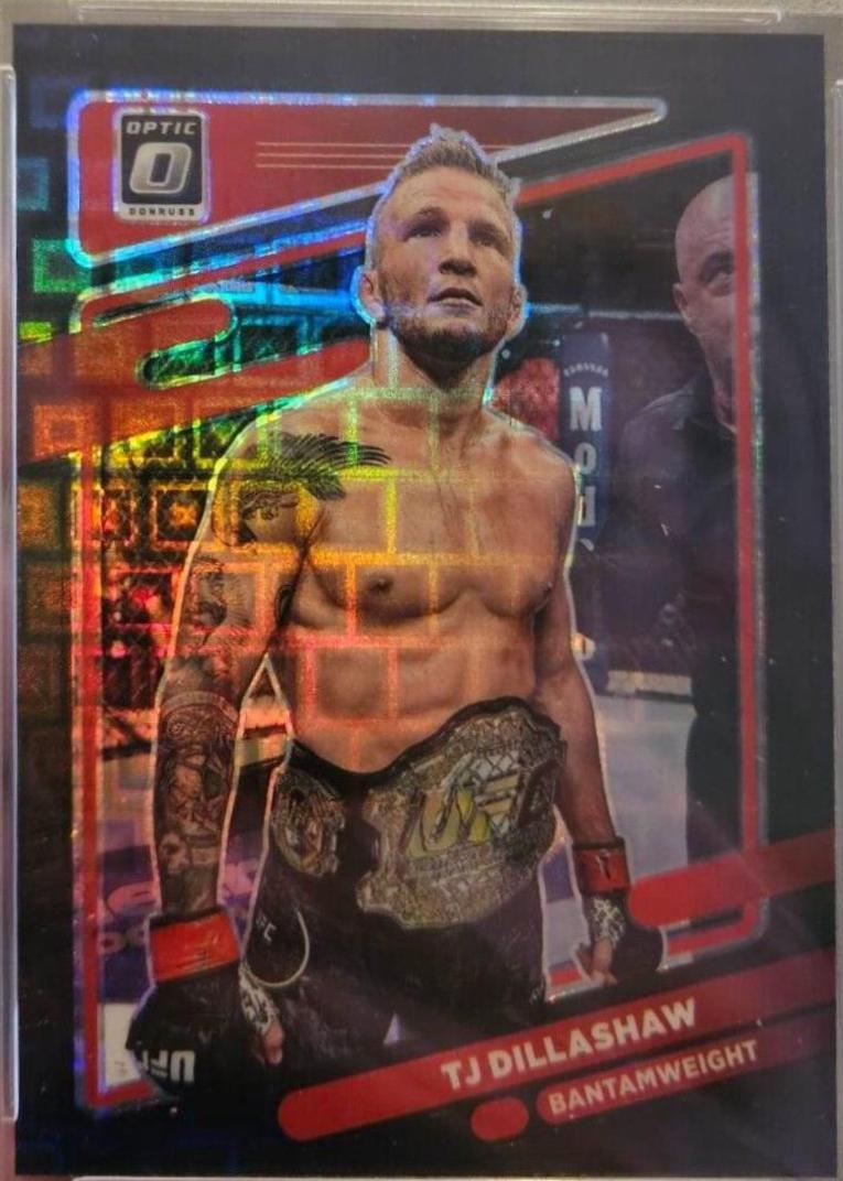 TJ Dillashaw 2022 Panini Donruss Optic UFC Base #84 Black Pandora