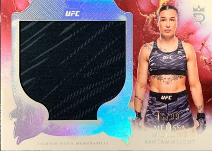 Melissa Mullins 2025 Topps Royalty UFC Rookie Jumbo Relics #RJR-MM Gold