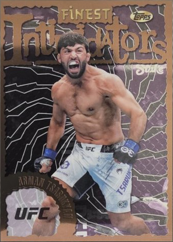 Arman Tsarukyan 2024 Topps Finest UFC Intimidators #INT-13 Superfractor