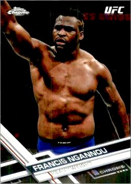 Francis Ngannou 2017 Topps Chrome UFC Base #78 Red
